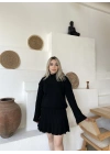 Etekli Triko Takım Siyah