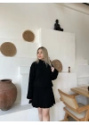Etekli Triko Takım Siyah