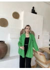 Yeşil Keten Gömlek