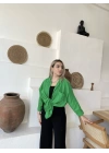 Yeşil Keten Gömlek