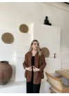 Kahverengi Keten Gömlek