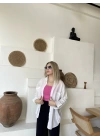 Beyaz Keten Gömlek