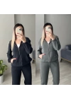Oysh Modal Kumaş Kapuşonlu Eşofman Takımları