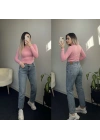 ZR Yıkamalı Mavi Mom Jean