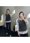 Antrasit Gömlekli Triko Takım