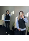 Mavi Gömlekli Triko Takım