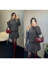 Bisiklet Yaka Etekli Triko Takımlar