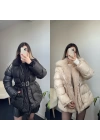 Önü Kürklü Şişme Mont