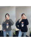 Ayıcık Desenli Triko Kazak