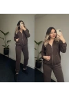 Oysh Modal Eşofman Takımı Kahverengi