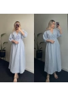 Müslin Bebe Mavisi Elbise