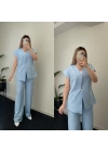 Premium Kalite Yelek Takım Bebe Mavi