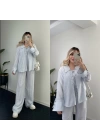 Mavi Çizgili Pinterest Takım