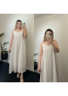 Taş İçi Astarlı Müslin Elbise