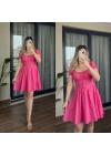 Beli Korseli Pembe Elbise