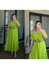 Fıstık Yeşili Fisto Elbise