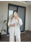 Beyaz Modal Gömlek
