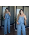 İp Askılı Mavi Takım