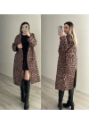 Leopar Desen Trençkot