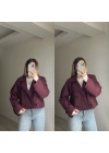 ZR Model Kısa Bordo Trenç