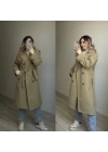 Premium Kalite Yeşil Trençkot