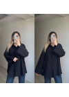 Oversize Gömlek Siyah