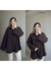 Oversize Gömlek Acı Kahve