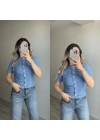 Kurdela Düğmeli Yumoş Hırka Mavi