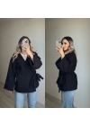 Teddy Kumaş Siyah Kimono