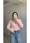 Sakallı Crop Kazak Tozpembe