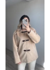 ZR Model Bej Rengi Peluş Ceket