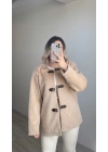 ZR Model Bej Rengi Peluş Ceket