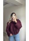 ZR Model Süet Bomber Ceket Bordo