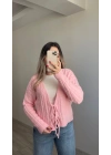 Örgü Yumoş Hırka Pembe