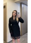 Dantelli Ceket Elbise