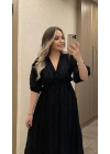 Siyah Püsküllü Elbise