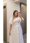 Sırt Detaylı Brode Elbise
