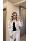 Ekru Denim Takım