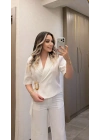 Beyaz Gold Tokalı Takım