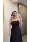 Acı Kahve Keten Elbise Ceket Takım