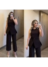 Acı Kahve Yelek Pantolon Takım