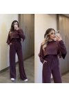 Bordo Pelerin Detay Modal Takım