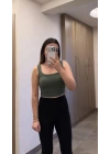 Göğüs Pedli Haki Crop