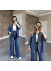 Denim Takım Koyu Mavi