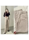 Bej Wide Leg Jean Zr