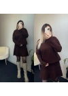 Bisiklet Yaka Etekli Triko Takımlar