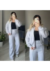 Bomber Ceketli Şardonlu Eşofman Takımları(5 renk)