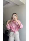 Çizgili Pembe Gömlek