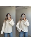 Dokulu Beyaz Triko