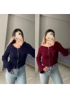 Fermuar Detaylı Triko Bluzler